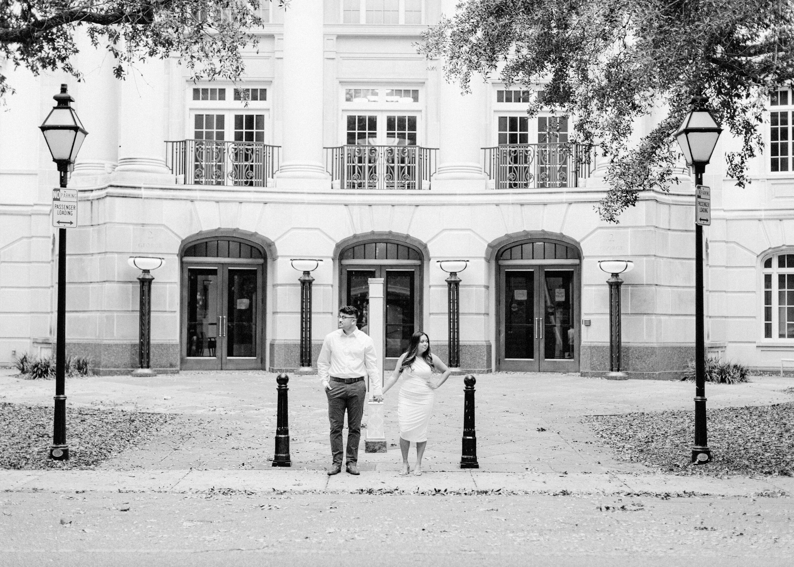 Gibbes Museum Charleston SC Engagement Photos